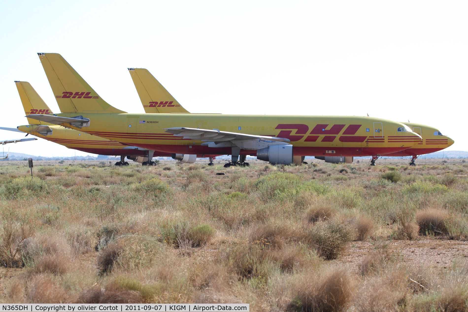 N365DH, 1981 Airbus A300B4-203 C/N 149, A lot of MDs are parked in Kingman, but there is also some Airbus planes