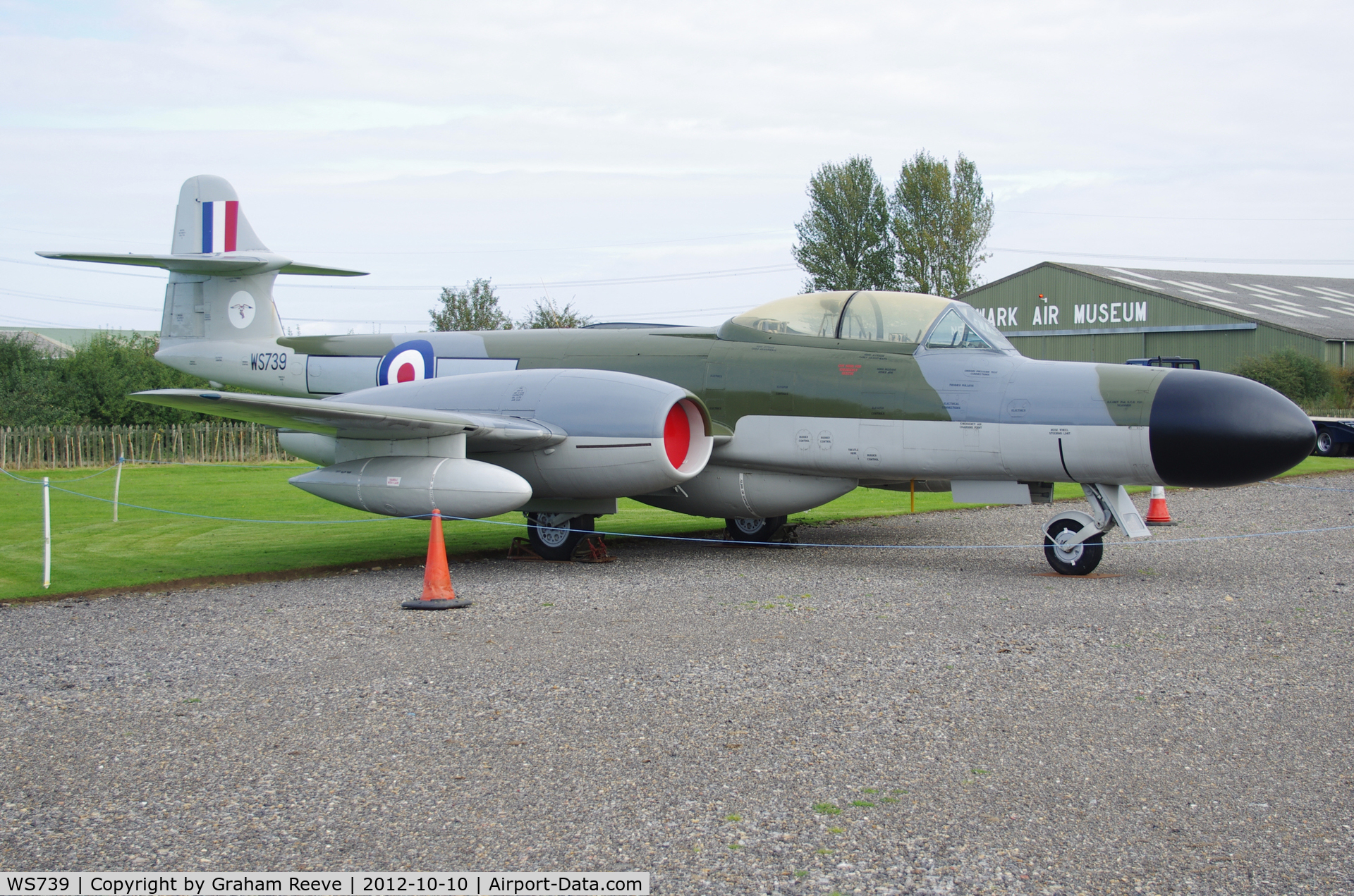 WS739, Gloster Meteor NF(T).14 C/N Not found WS739, Preserved at the Newark Air Museum.