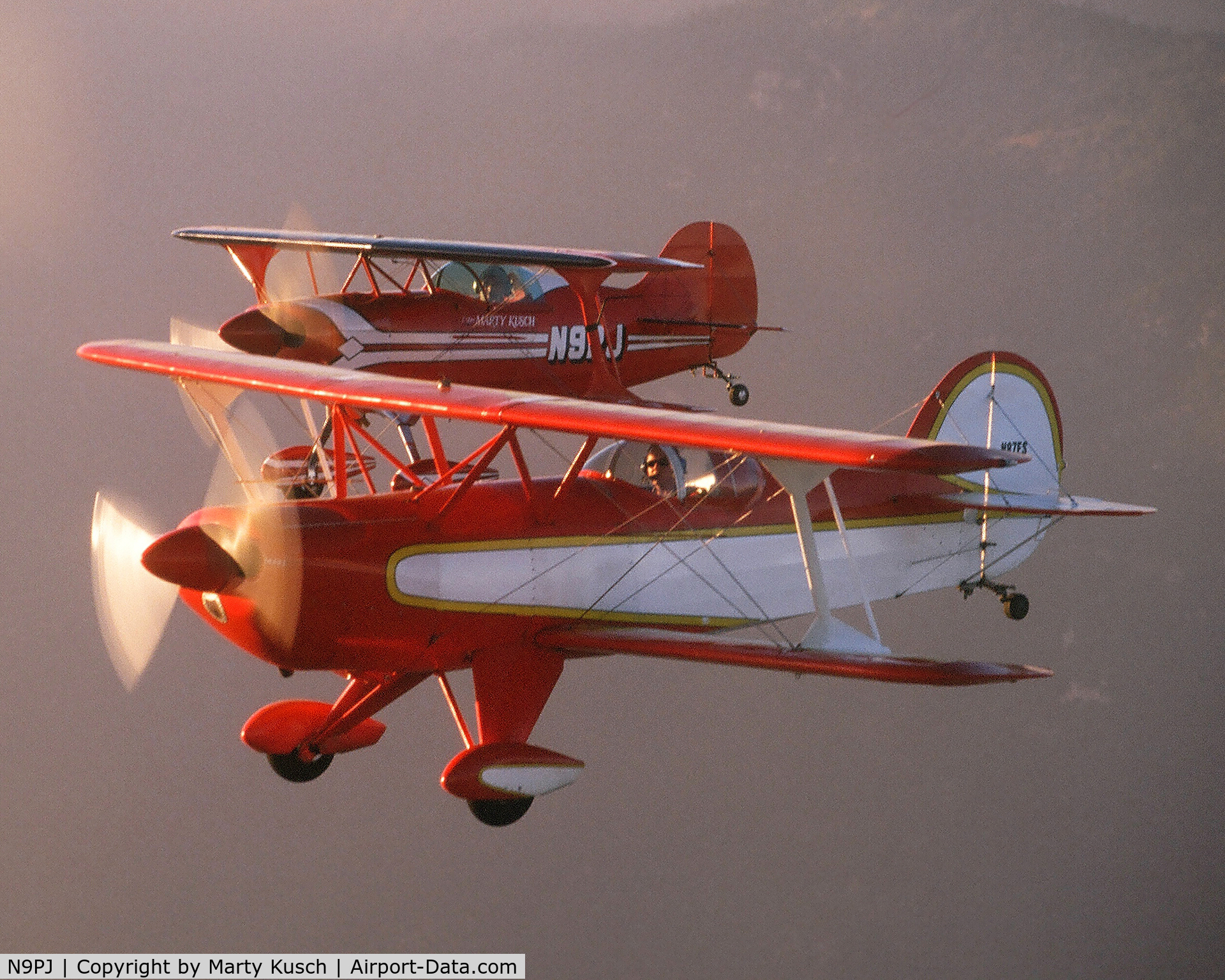 N9PJ, 1976 Aerotek Pitts S-1S Special C/N 1-0037, Formation with Skybolt N87ES.