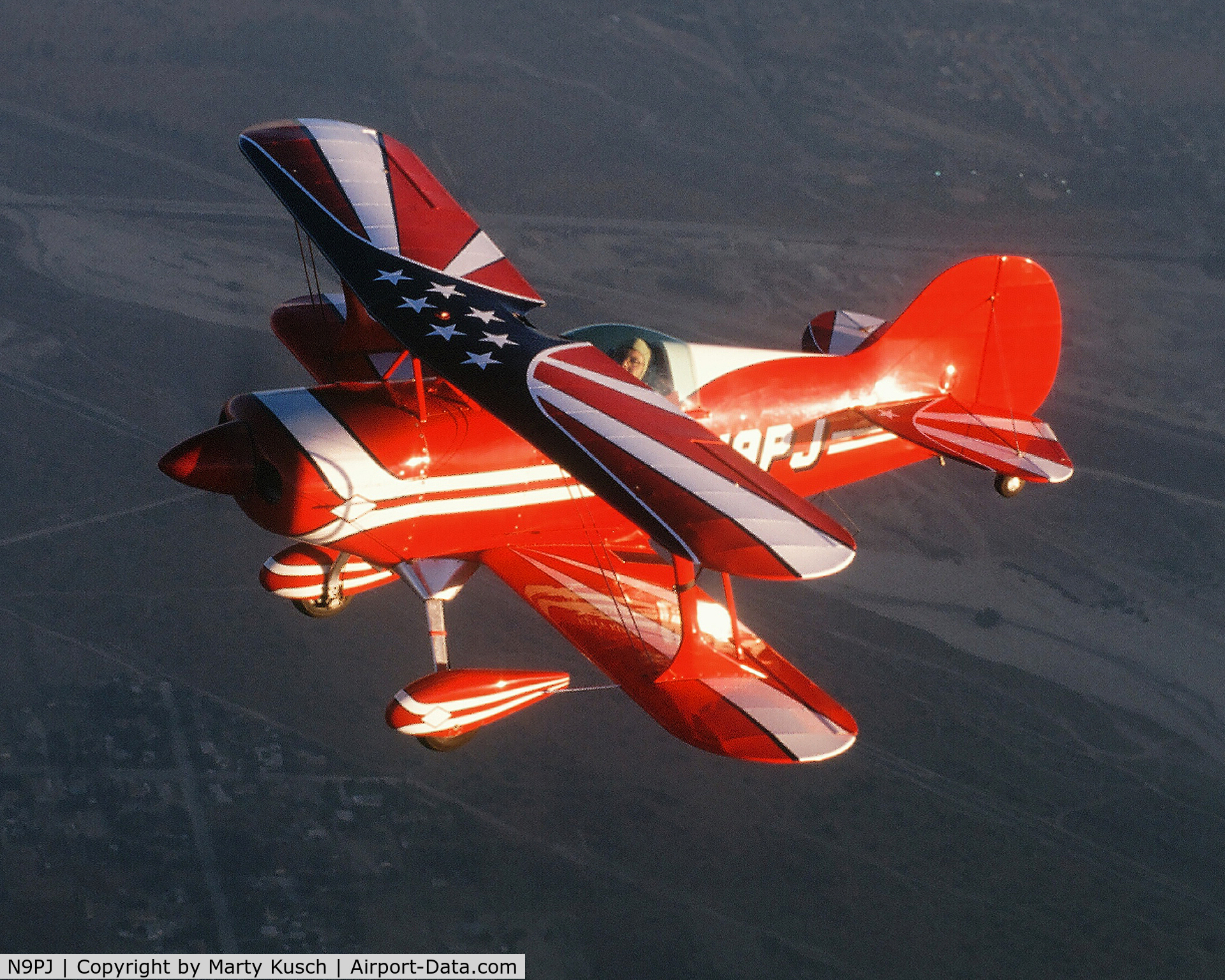 N9PJ, 1976 Aerotek Pitts S-1S Special C/N 1-0037, Formation over Rancho Cucamonga.