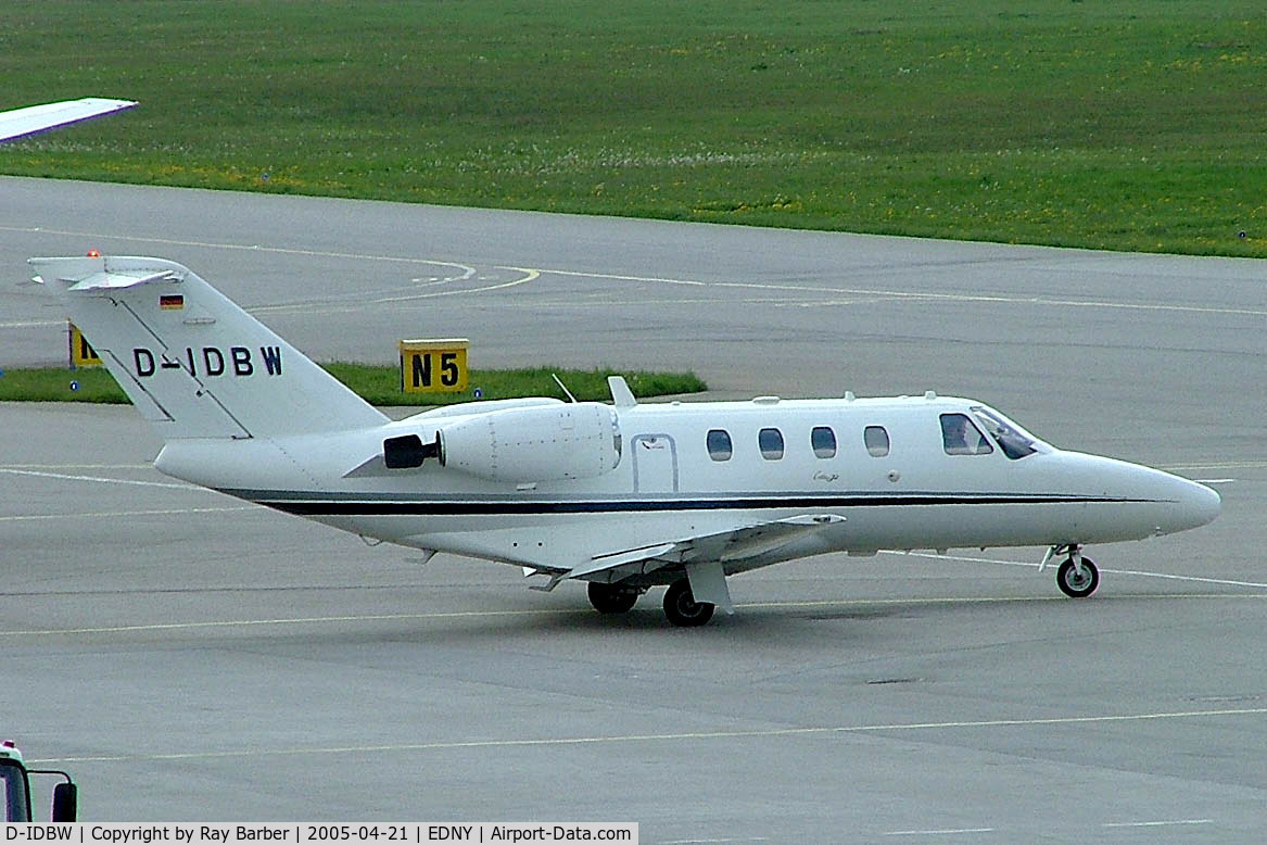 D-IDBW, 1993 Cessna 525 CitationJet C/N 525-0044, Cessna CitationJet [525-0044] Friedrichshafen~D 21/04/2005