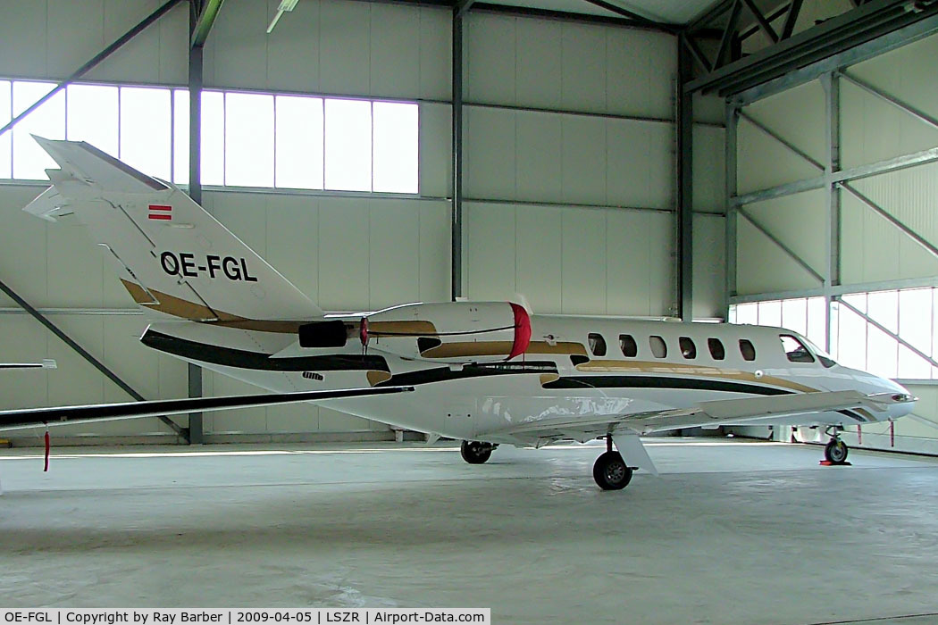 OE-FGL, 2002 Cessna 525A CitationJet CJ2 C/N 525A-0082, Cessna CitationJet CJ2 [525A-0082] Altenrhein~HB 05/04/2009