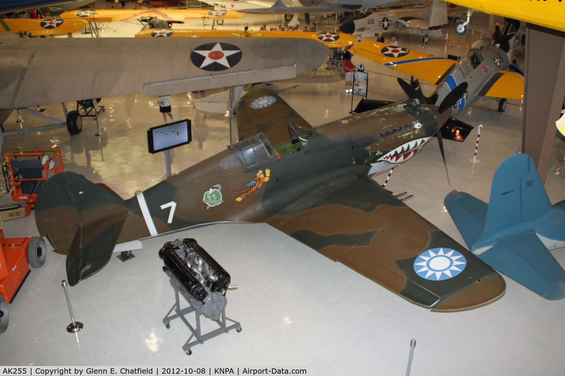 AK255, 1942 Curtiss P-40C Tomahawk Mk.IIb C/N 14737, Naval Aviation Museum