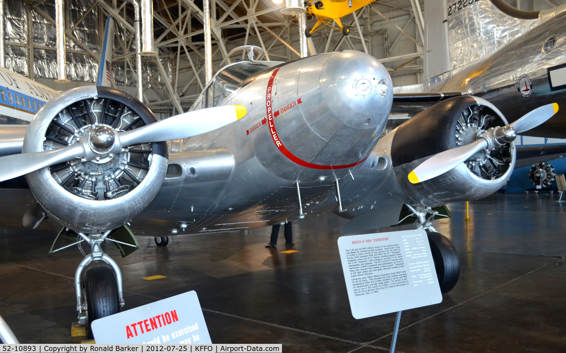 52-10893, 1952 Beech C-45H Expeditor C/N AF-823, AF Museum