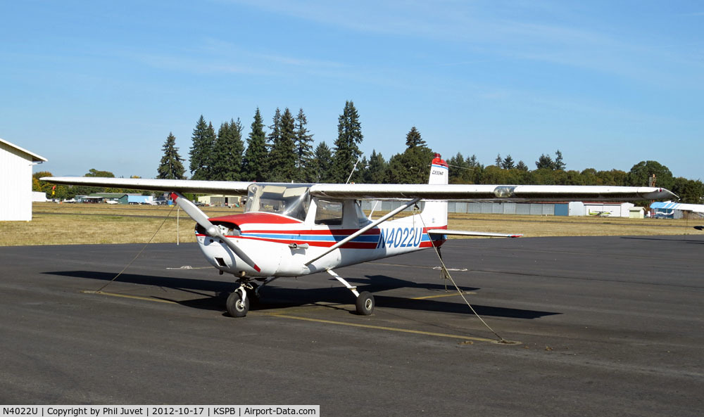 N4022U, 1965 Cessna 150E C/N 15061422, Parked at Scappoose Industrial Airpark, Scappoose OR.