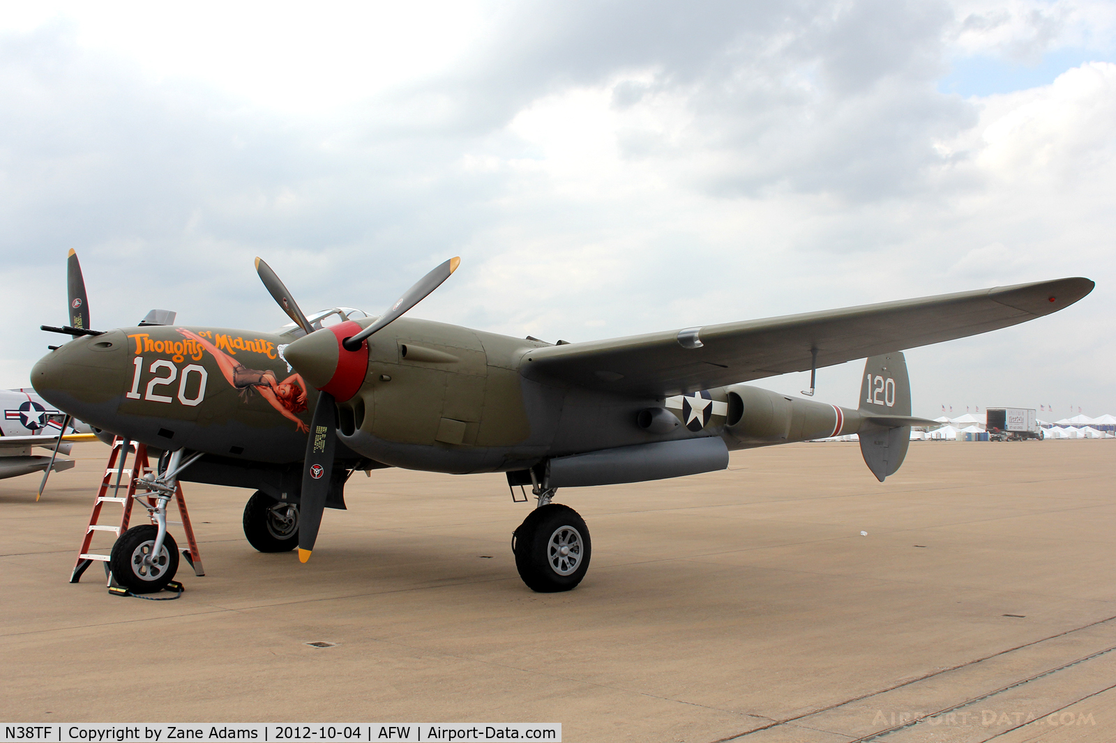 N38TF, 1944 Lockheed P-38M C/N 44-53095, At the 2012 Alliance Airshow - Fort Worth, TX