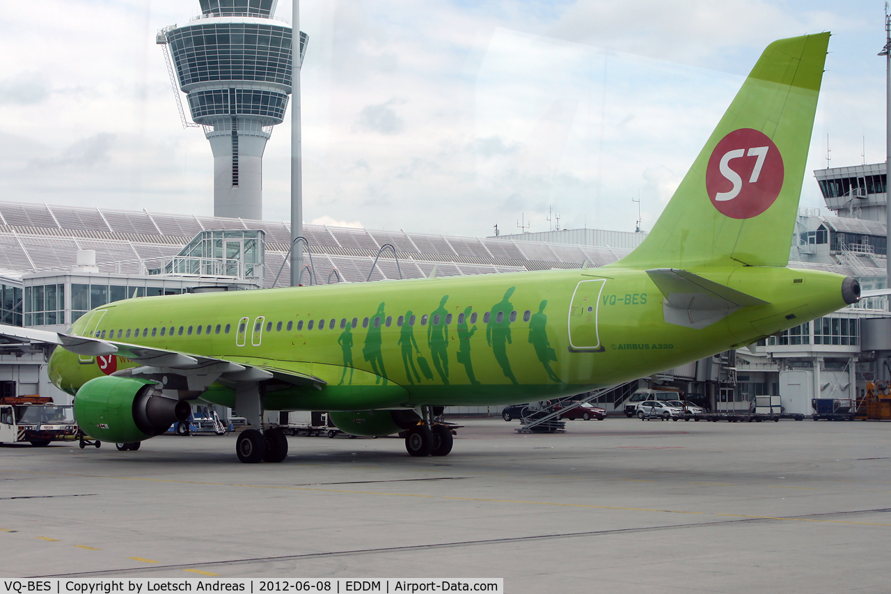 VQ-BES, 2009 Airbus A320-214 C/N 4032, Green green - S7 Airlines
