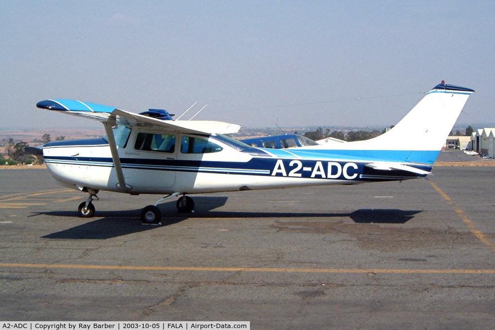 A2-ADC, Cessna R182 Skylane RG C/N R18201506, Cessna R.182 Skylane RG [R182-01506] Lanseria~ZS 05/10/2003