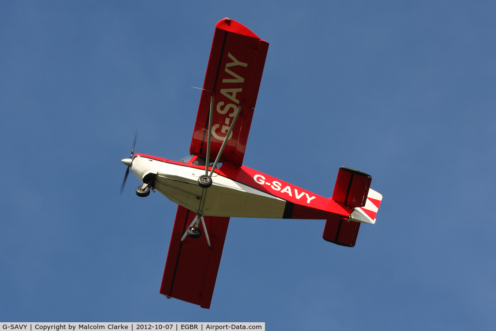 G-SAVY, 2009 ICP MXP-740 Savannah VG Jabiru(1) C/N BMAA/HB/499, Aerotec MXP-740 Savannah VG Jabiru. Hibernation Fly-In, The Real Aeroplane Club, Breighton Airfield, October 2012.