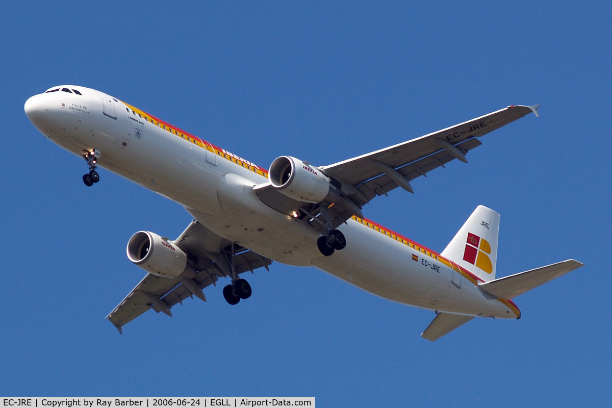 EC-JRE, 2006 Airbus A321-211 C/N 2756, Airbus A321-211 [2756] (Iberia) Home~G 24/06/2006