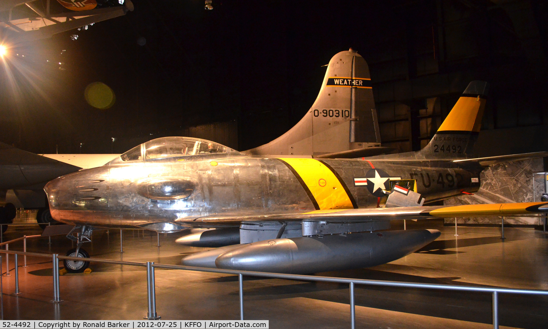 52-4492, 1952 North American RF-86F-30-NA Sabre C/N 191-88, AF Museum