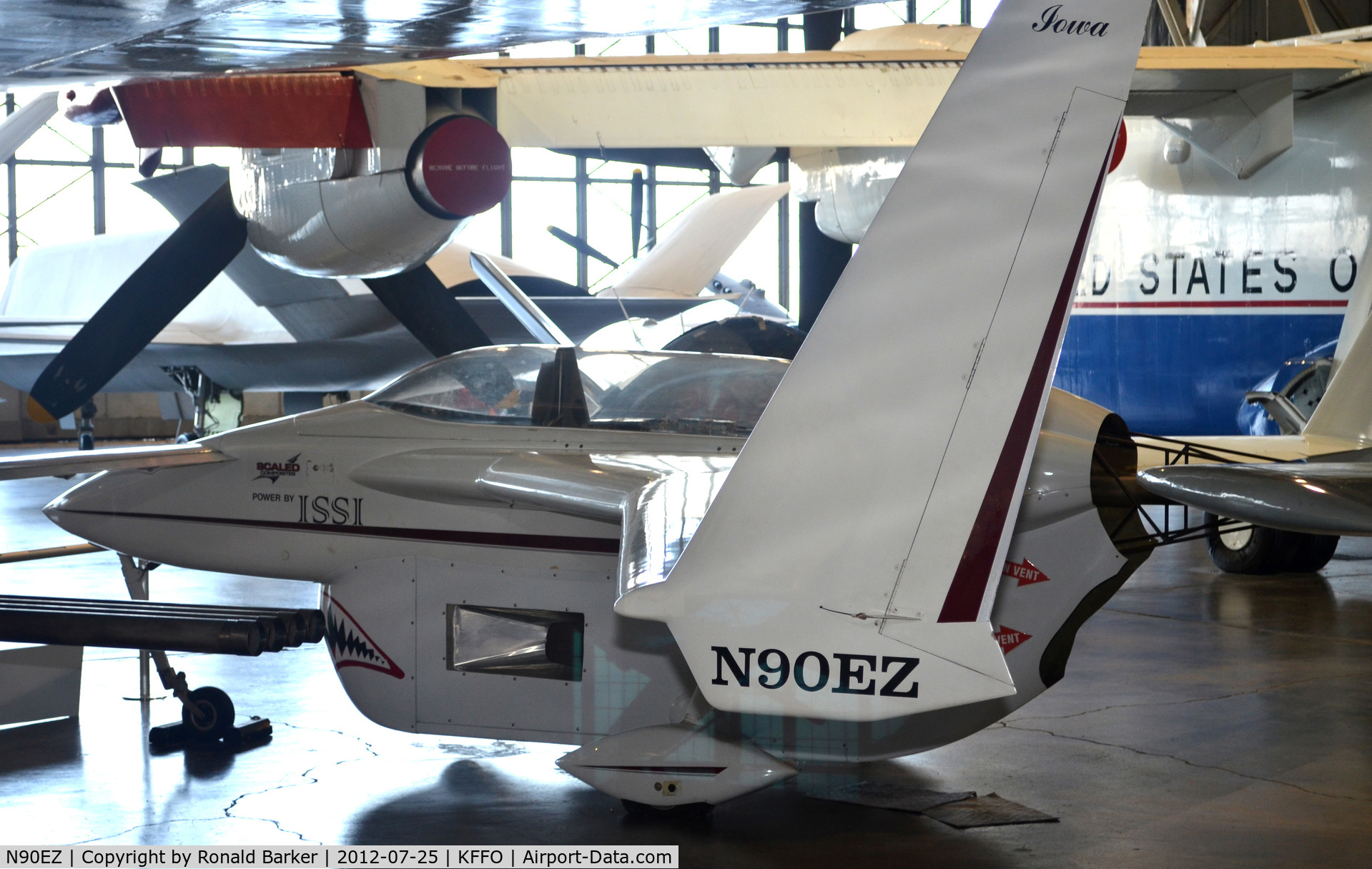 N90EZ, 1991 Rutan Long-EZ C/N 319, AF Museum
