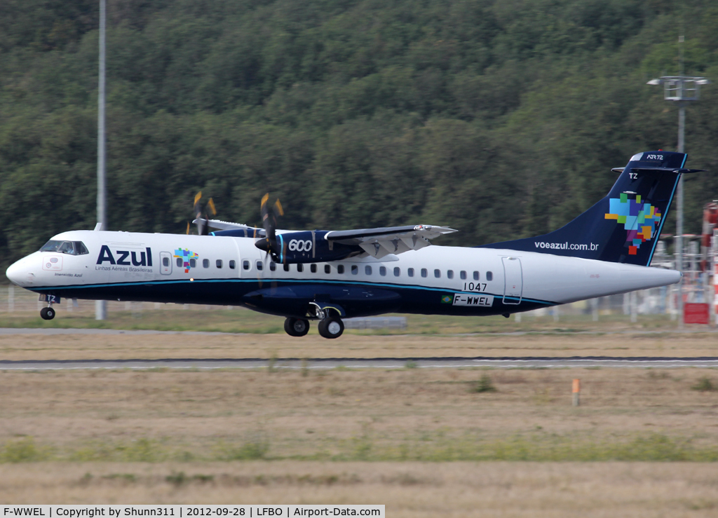 F-WWEL, 2012 ATR 72-600 (72-212A) C/N 1047, C/n 1047 - To be PR-ATZ