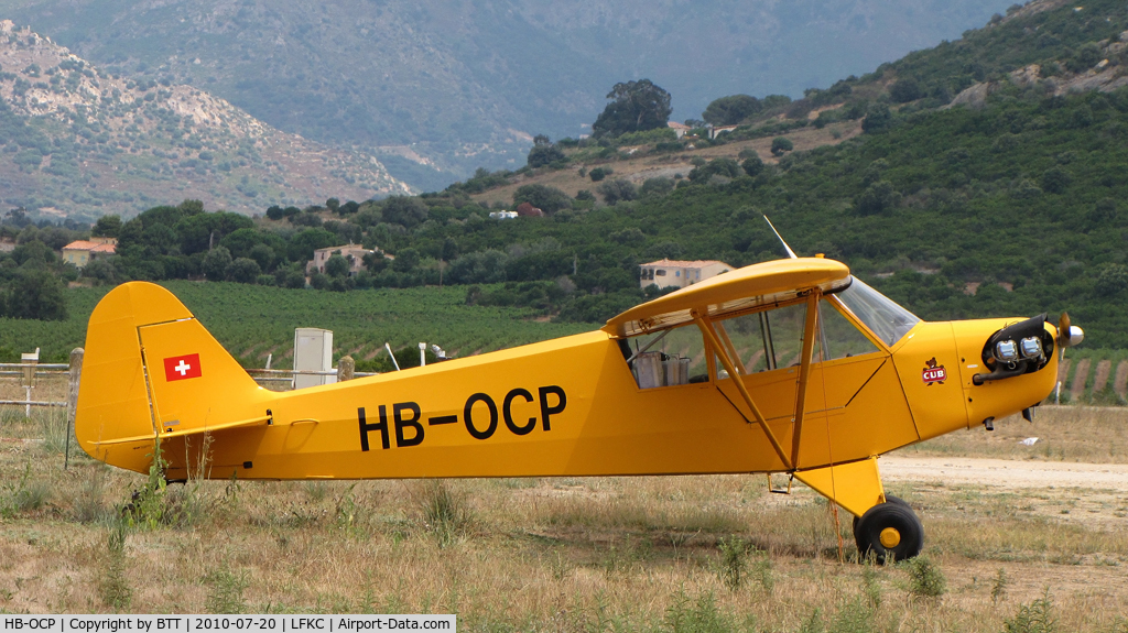 HB-OCP, 1943 Piper J3C-65 Cub Cub C/N 10937, Parked