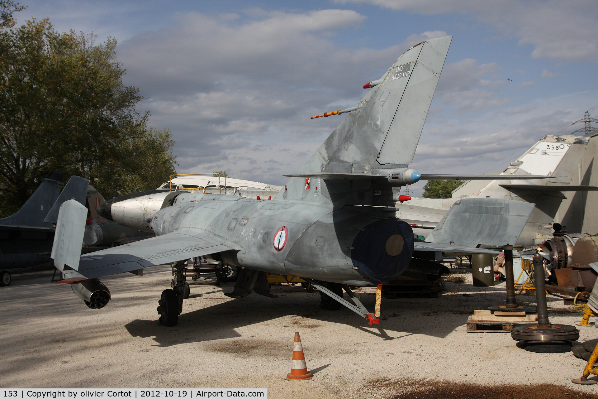 153, Dassault Etendard IV.PM C/N 53, Musée aéronautique d'Orange, France