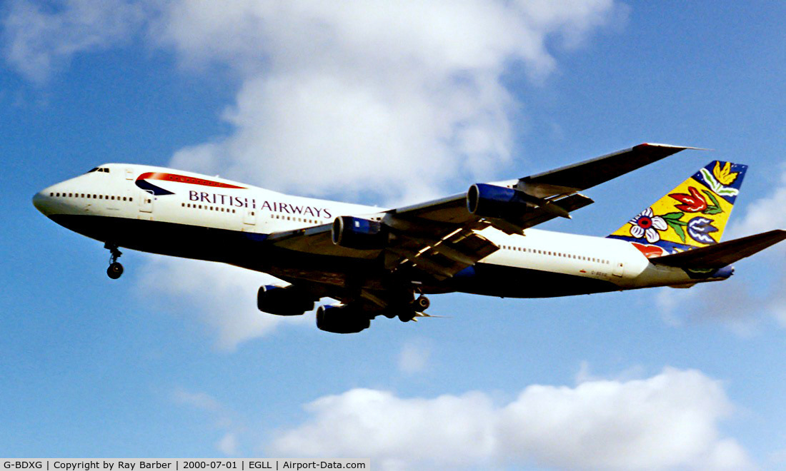 G-BDXG, 1977 Boeing 747-236B C/N 21536, Boeing 747-236B [21536] (British Airways) Heathrow~G 01/07/2000