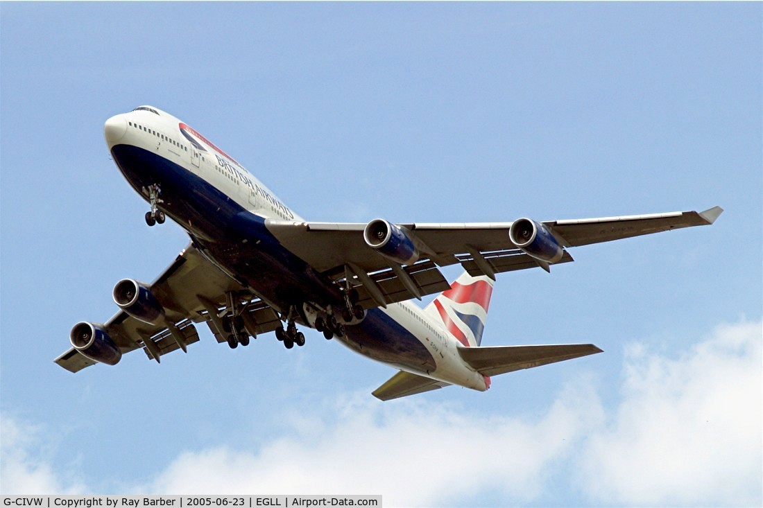 G-CIVW, 1998 Boeing 747-436 C/N 25822, Boeing 747-436 [25822] (British Airways) Home~G  23/06/2005