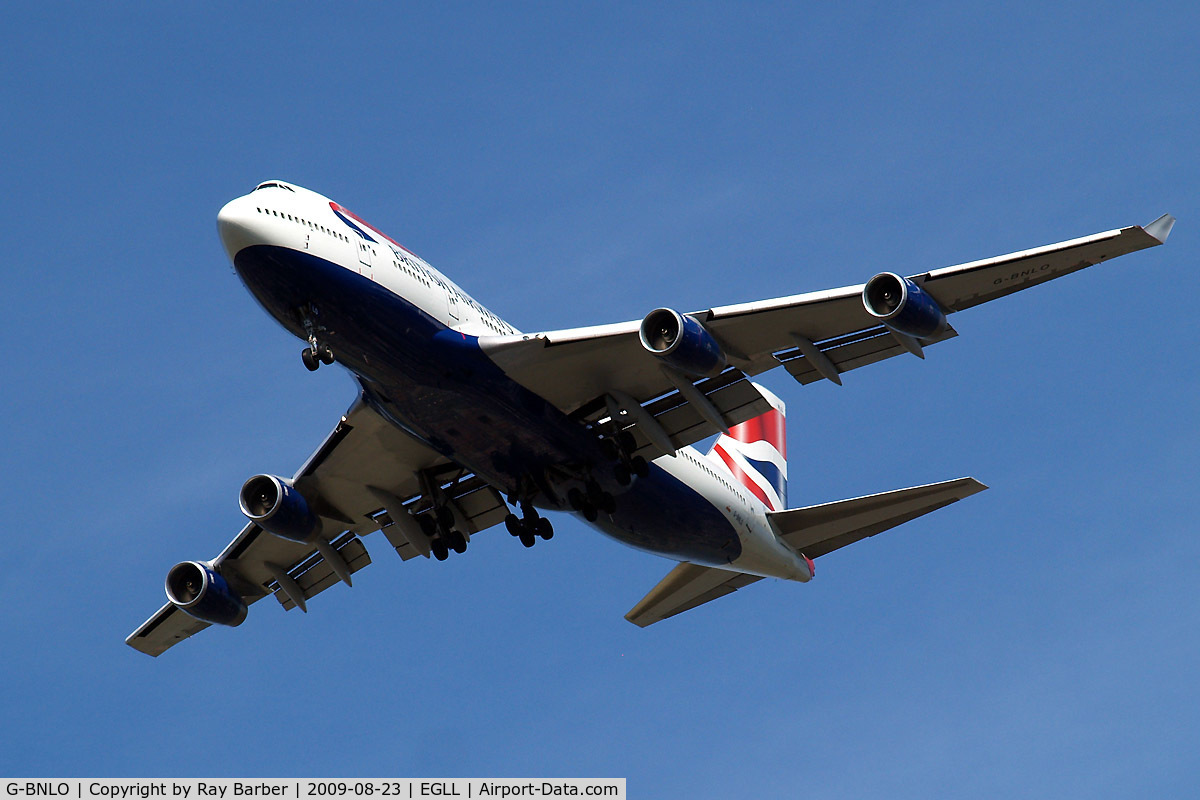 G-BNLO, 1990 Boeing 747-436 C/N 24057, Boeing 747-436 [24057] (British Airways) Home~G 23/08/2009