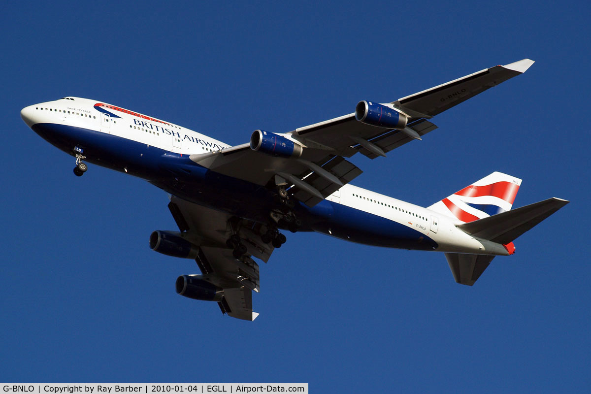 G-BNLO, 1990 Boeing 747-436 C/N 24057, Boeing 747-436 [24057] (British Airways) Home~G 04/01/2010