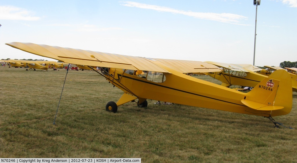 N70246, 1946 Piper J3C-65 Cub Cub C/N 17222, EAA AirVenture 2012