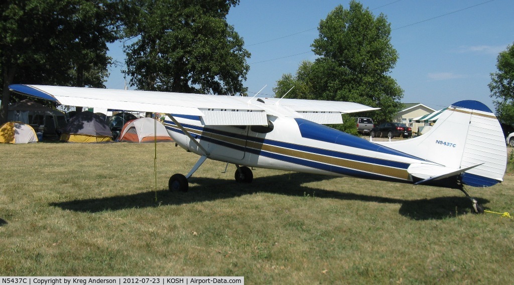 N5437C, 1950 Cessna 170A C/N 19561, EAA AirVenture 2012