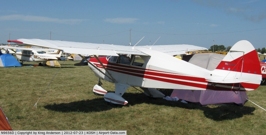 N9656D, 1959 Piper PA-22-160 Tri Pacer C/N 22-6572, EAA AirVenture 2012