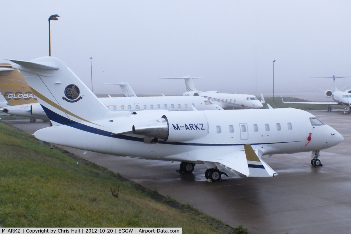 M-ARKZ, 2011 Bombardier Challenger 605 (CL-600-2B16) C/N 5879, Marks Jet