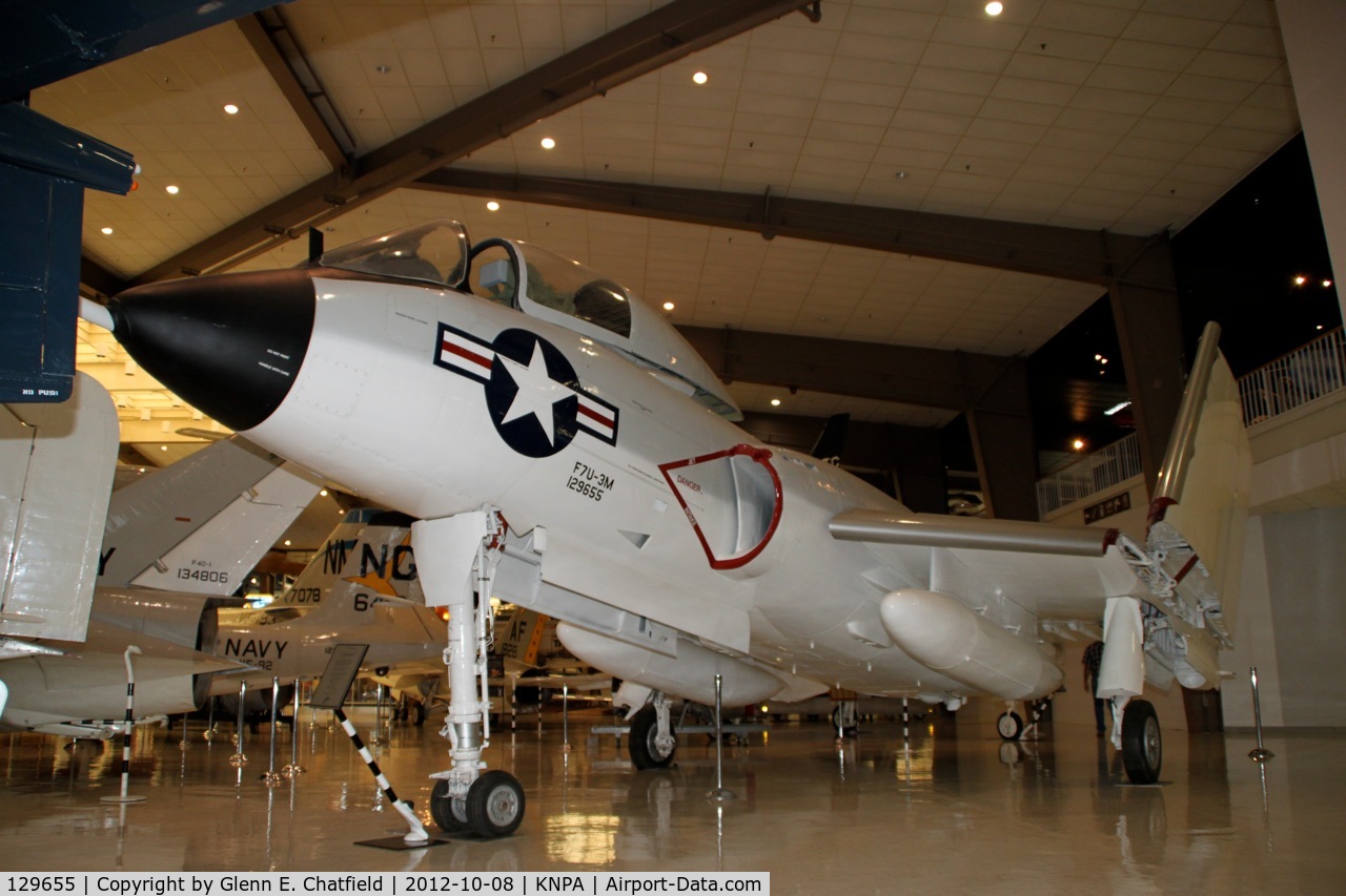 129655, 1954 Vought F7U-3M Cutlass C/N 139, Naval Aviation Museum