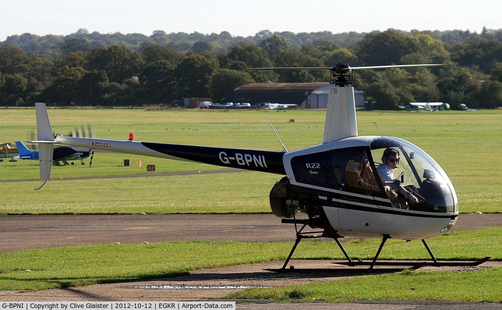 G-BPNI, 1989 Robinson R22 Beta C/N 0948, Originally owned into private hands in February 1989 and currently owned to, Heliflight (UK) Ltd since July 1997.
