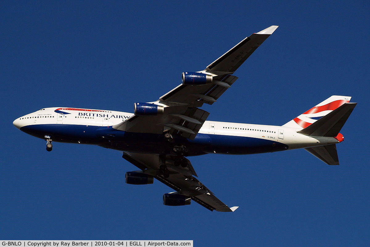 G-BNLO, 1990 Boeing 747-436 C/N 24057, Boeing 747-436 [24057] British Airways Home~G 04/01/2010