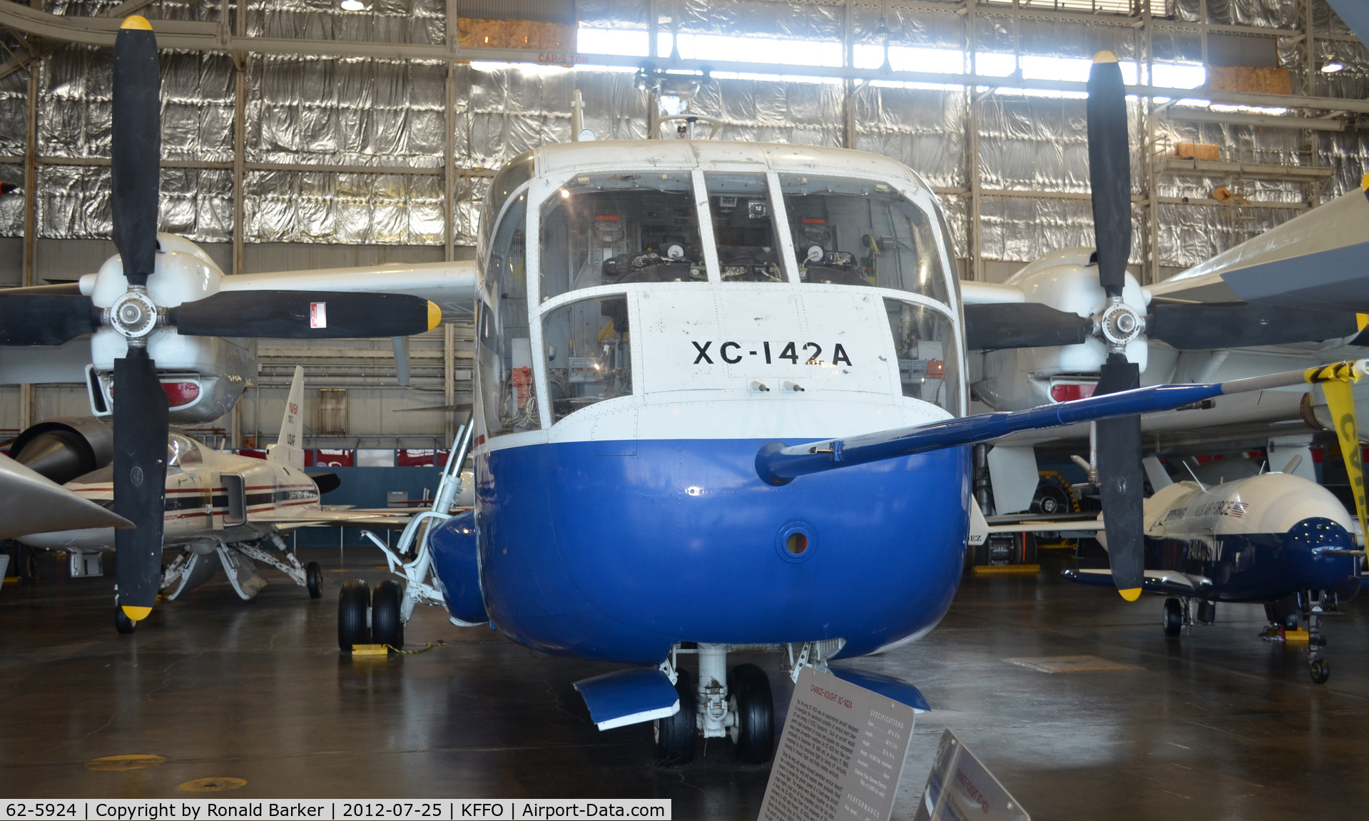 62-5924, 1964 LTV/Hiller/Ryan XC-142A C/N 4, AF Museum