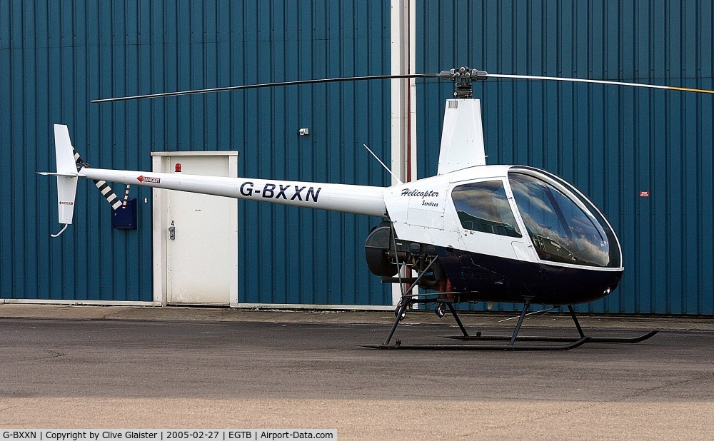 G-BXXN, 1987 Robinson R22 Beta II C/N 0720, Ex: N720HH > G-BXXN - Originally owned to, Sloane Helicopters Ltd in June 1998 and currently with and trrading as, Helicopter Services since January 2003.