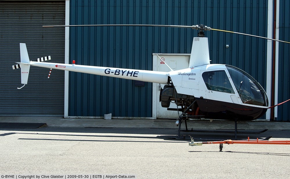 G-BYHE, 1991 Robinson R22 Beta C/N 2023, Ex: LV-VAB > N82128  G-BYHE - Originally owned to, Helicopter Services in January 1999 and currently with, Helicopter Services Ltd since October 2007.