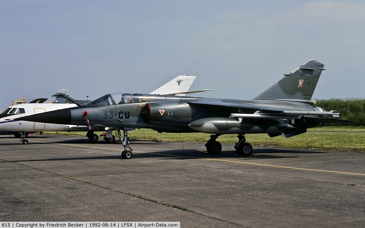 615, Dassault Mirage F.1CR C/N 615, static display at Luxeuil Saint-Sauveur AB