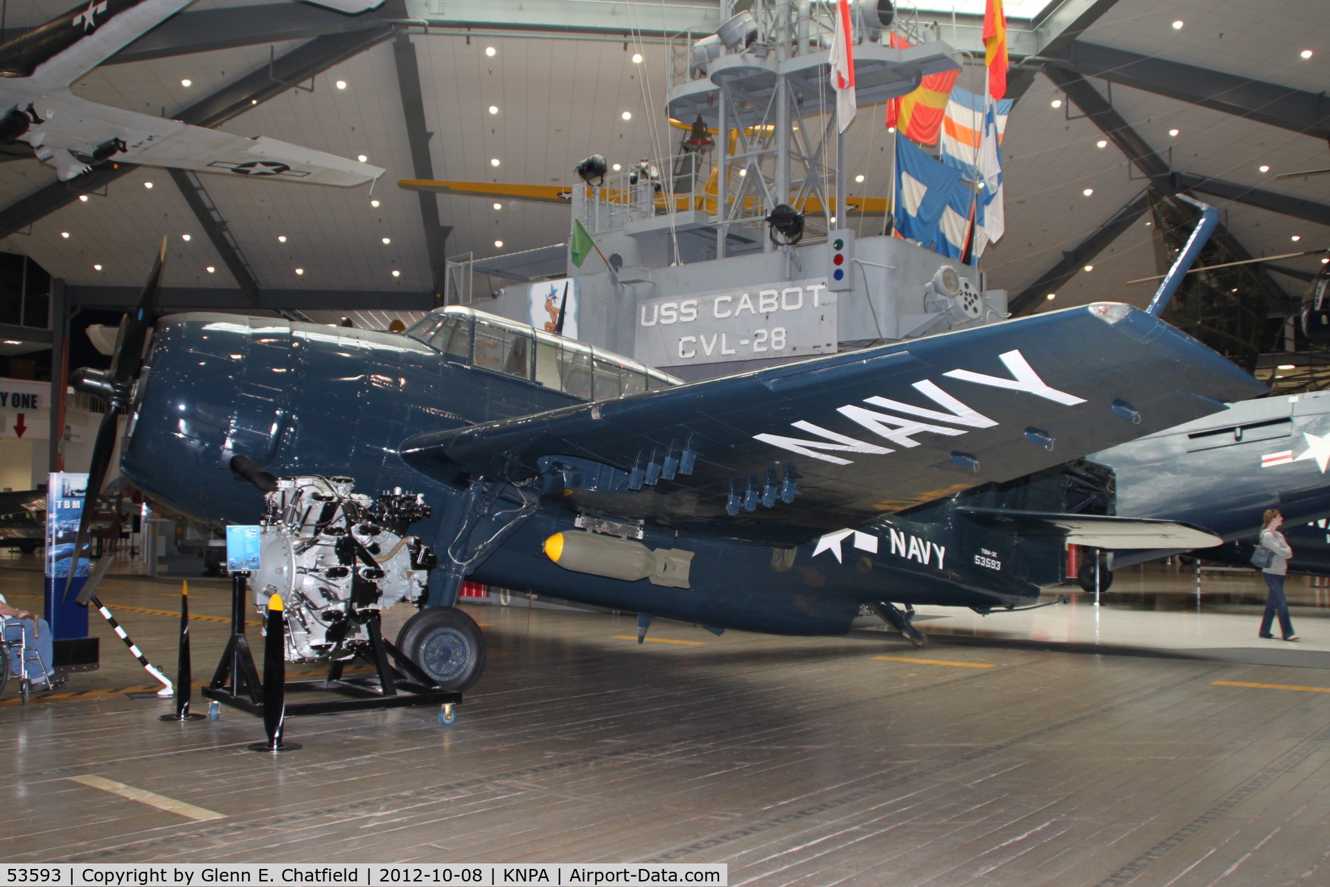 53593, Grumman TBM-3E Avenger C/N 3655, Naval Aviation Museum