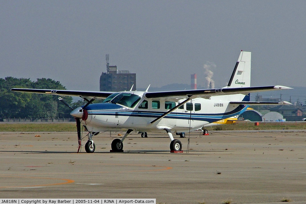 JA818N, 2001 Cessna 208 Caravan 1 C/N 20800350, Cessna 208 Caravan I [208-00350] Nagoya-Komaki~JA 04/11/2005