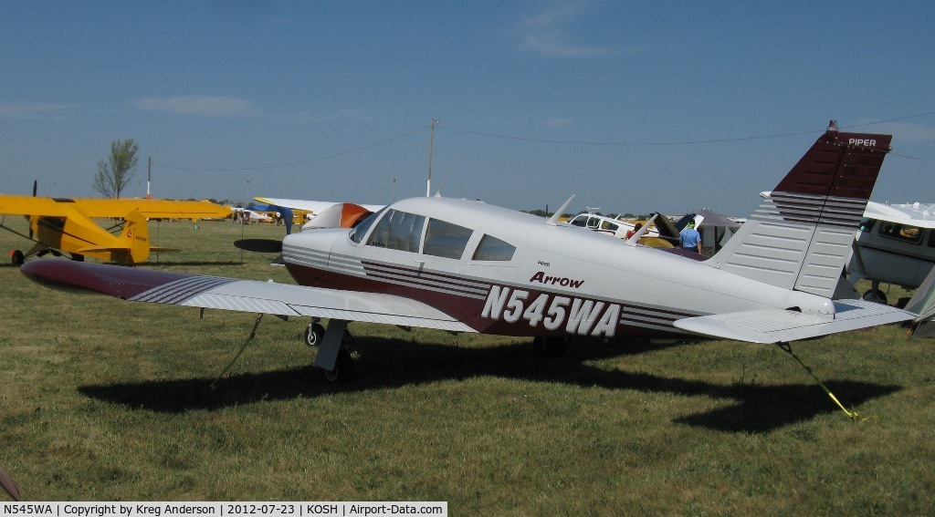 N545WA, 1968 Piper PA-28R-180 Cherokee Arrow C/N 28R-30577, EAA AirVenture 2012