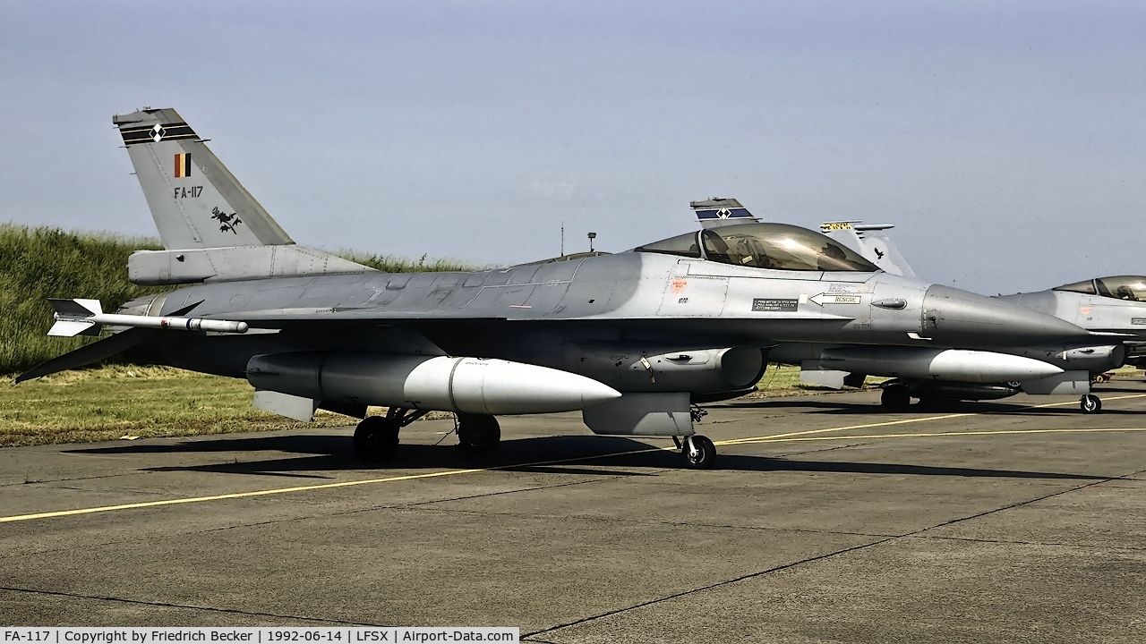 FA-117, SABCA F-16AM Fighting Falcon C/N 6H-117, static display at Luxeuil Saint-Sauveur AB