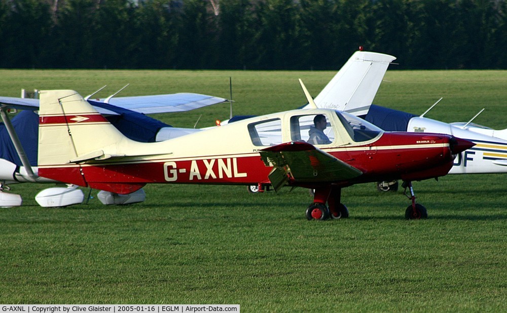 G-AXNL, 1969 Beagle B-121 Pup Series 1 (Pup 100) C/N B121-113, Originally owned to, Beagle Aircraft Ltd in September 1969 and currently with Cavok Ltd since February 2001. De-registered and Cancelled by the CAA in June 2005.