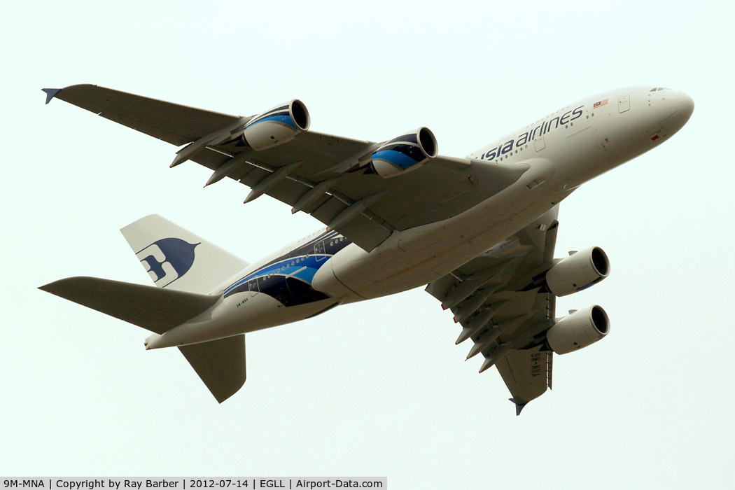 9M-MNA, 2011 Airbus A380-841 C/N 078, Airbus A380-841 [078] (Malaysia Airlines) Home~G 14/07/2012