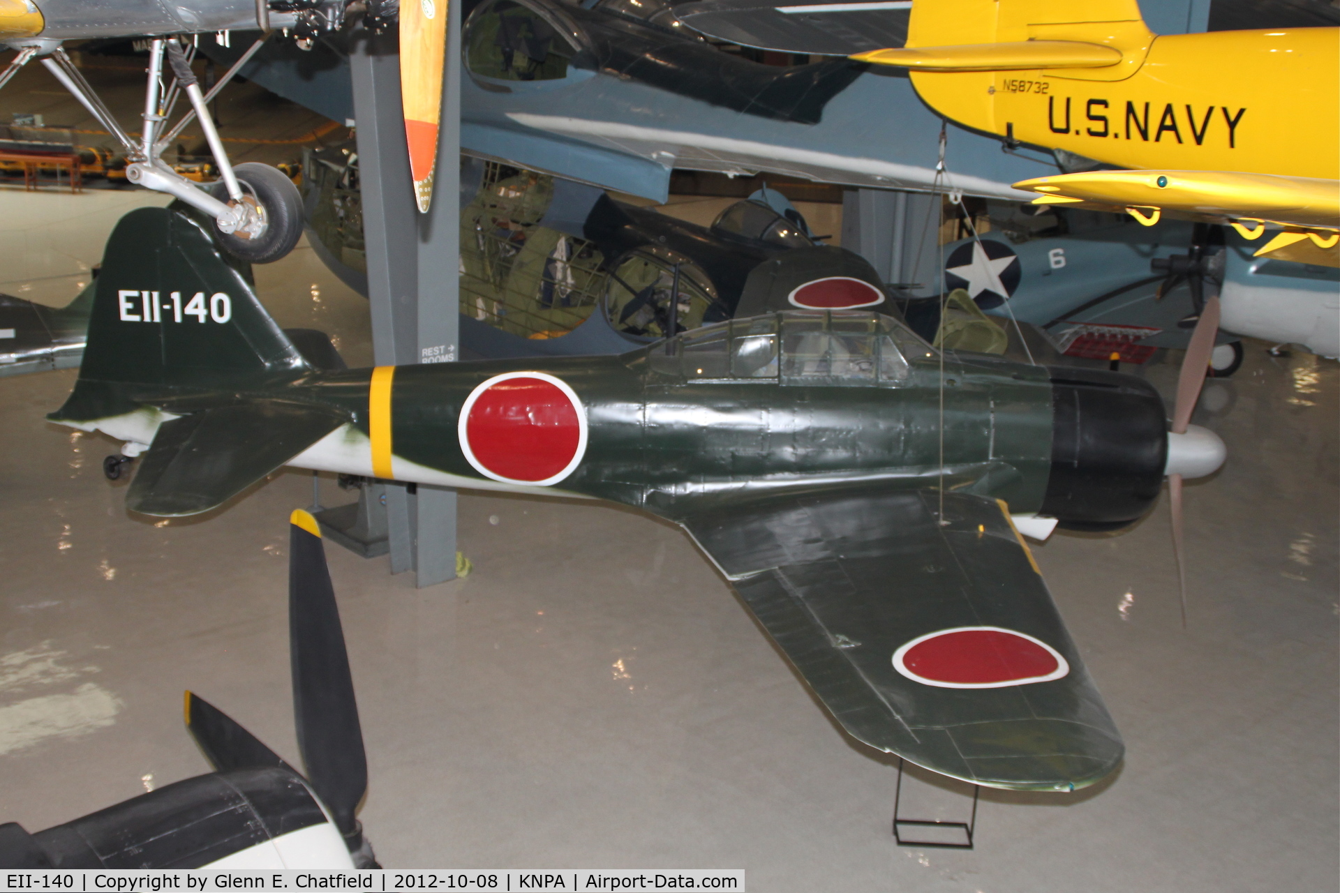 EII-140, 1942 Nakajima A6M2 Model 21 C/N 5450, Naval Aviation Museum