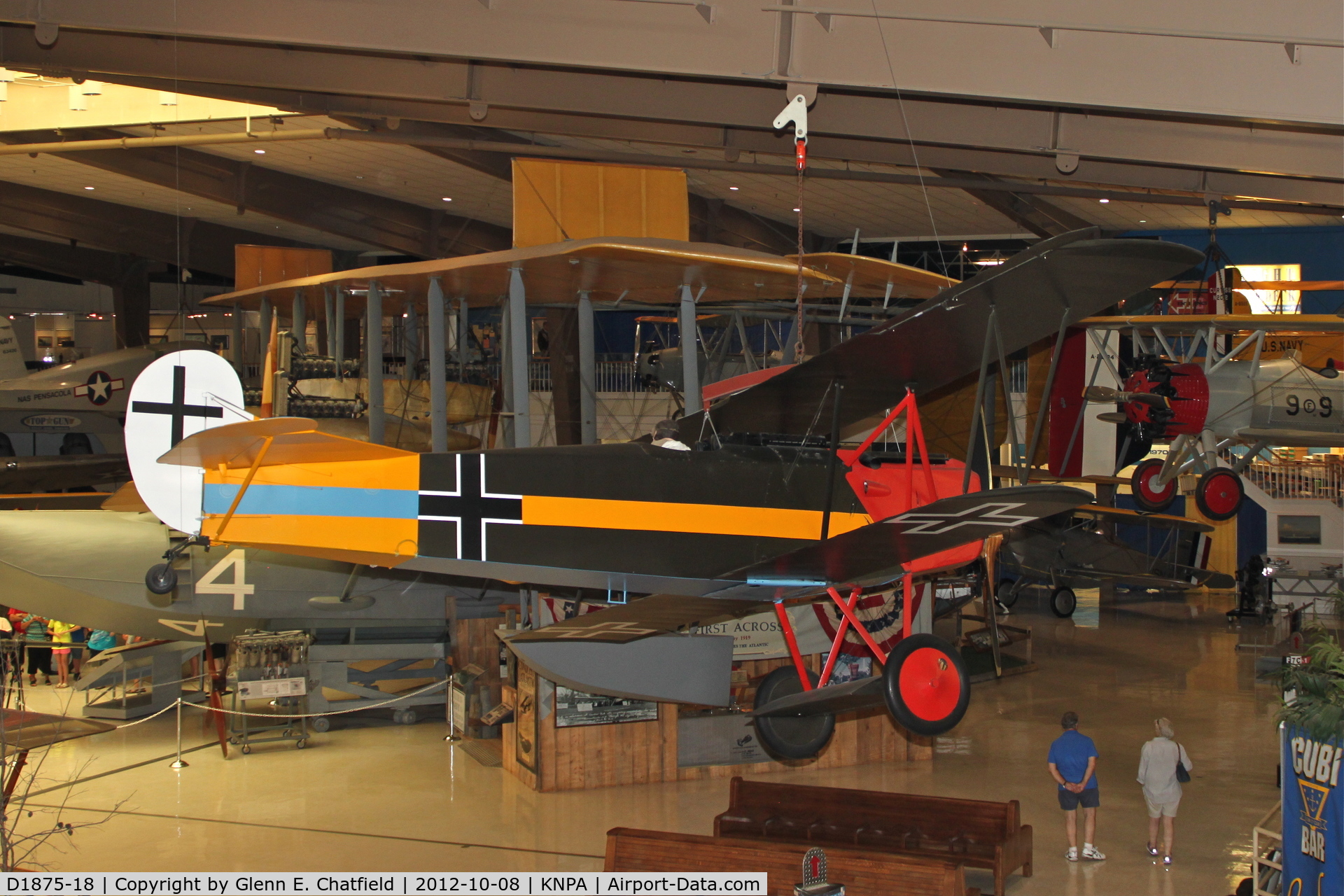 D1875-18, 1918 Fokker D-VII C/N Not found D1875-18, Naval Aviation Museum