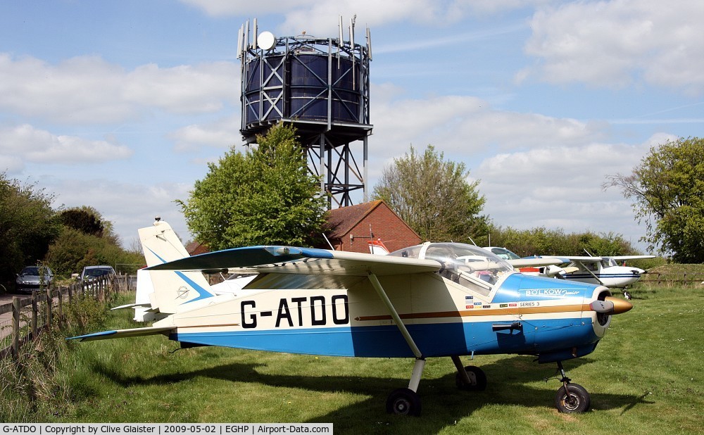 G-ATDO, 1965 Bolkow Bo-208C Junior C/N 576, Ex: D-EGZU(1) > G-ATDO - Flair Aviation Sales Co Ltd in May 1965 and currently in private hands since January 2000.