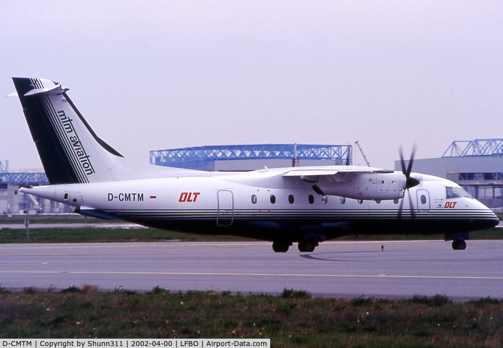 D-CMTM, 1998 Dornier 328-100 C/N 3094, Waiting holding point rwy 14L before departure... Additional OLT titles...