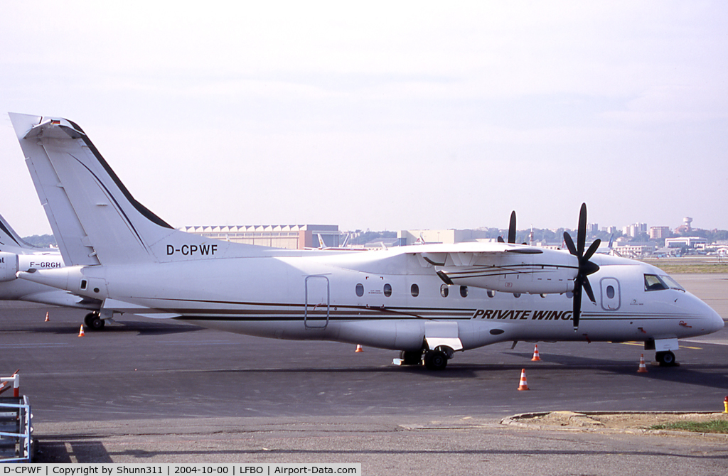 D-CPWF, 1999 Dornier 328-110 C/N 3112, Parked at the old Terminal...