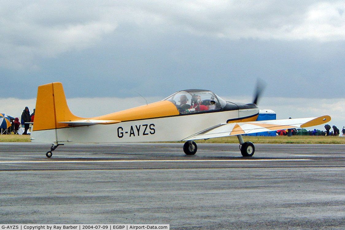 G-AYZS, 1971 Rollason Druine D-62B Condor C/N RAE/650, Rollason Condor D.62B [RAE650] Kemble~G 09/07/2004