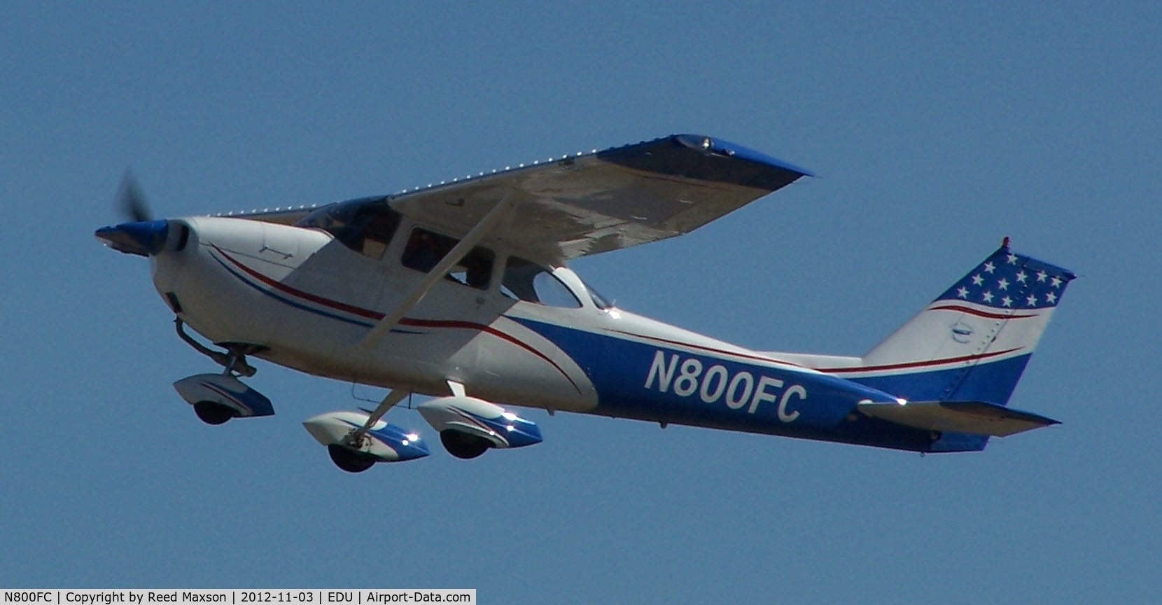 N800FC, 1968 Cessna 172I C/N 17256726, Departing EDU