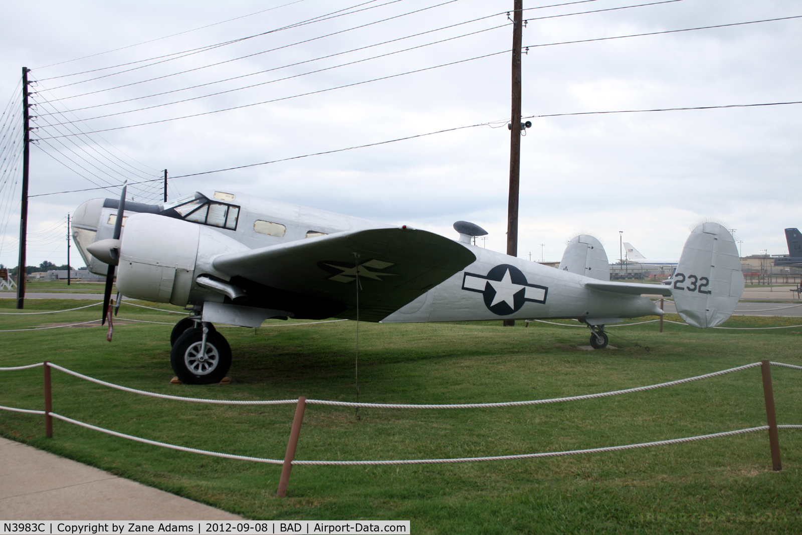 N3983C, 1942 Beech AT-11 Kansan C/N 3267, At Barksdale Air Force Base - 8th Air Force Museum