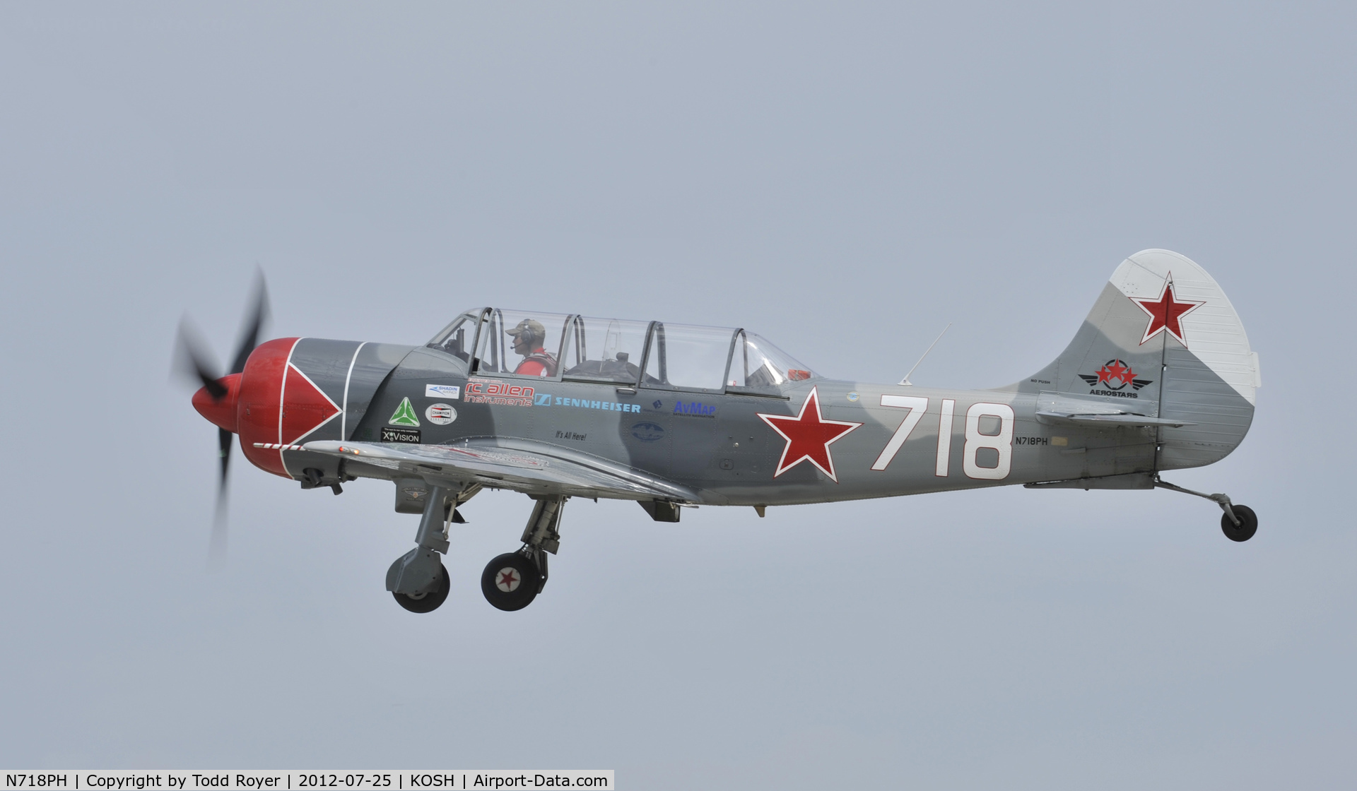 N718PH, 2003 Yakovlev (Aerostar) Yak-52TW C/N 0312503, Airventure 2012