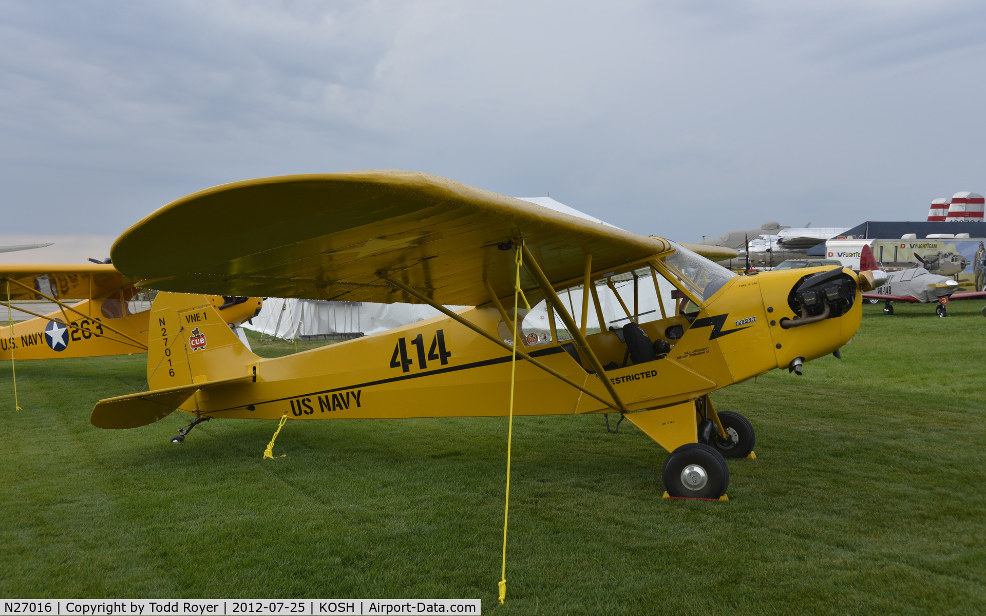 N27016, 1940 Piper J3C-65 Cub Cub C/N 4301, Airventure 2012